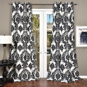 Venetian Faux Silk Curtain Panels -  5 panels for sale